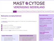 Tablet Screenshot of mastocytose.nl